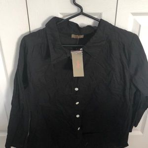 Black long sleeve shirt by Tulip